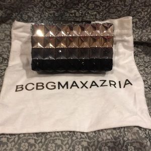 BCBG MAXAZRIA Lulu Square Stone Clutch